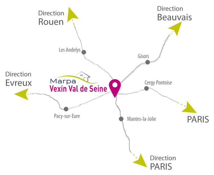 Carte région Vetheuil